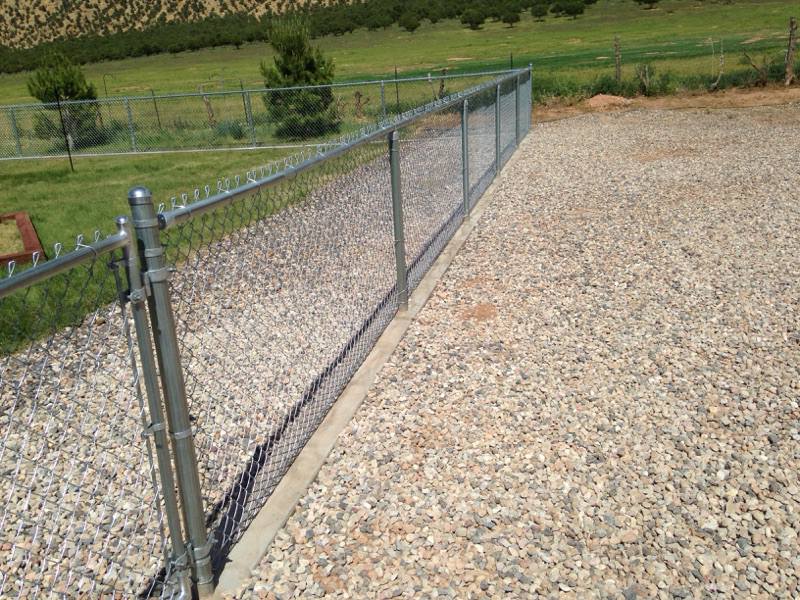 4 Foot chain link fence installed in Cedar City Utah.